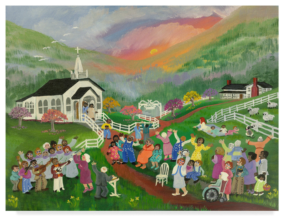 Carol Salas 'Sunrise Service' Canvas Art