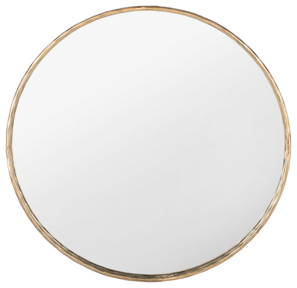 Safavieh Couture Renee Round Metal Mirror Brass