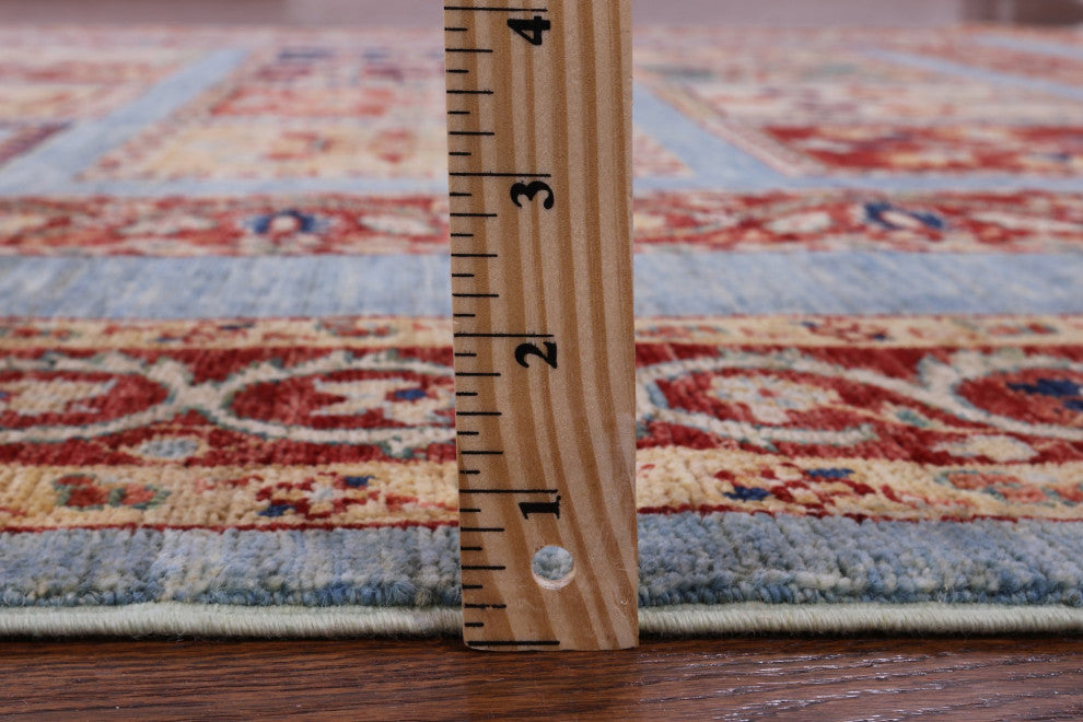 6' 6" X 9' 8" Persian Garden Design Handmade Rug Q10655