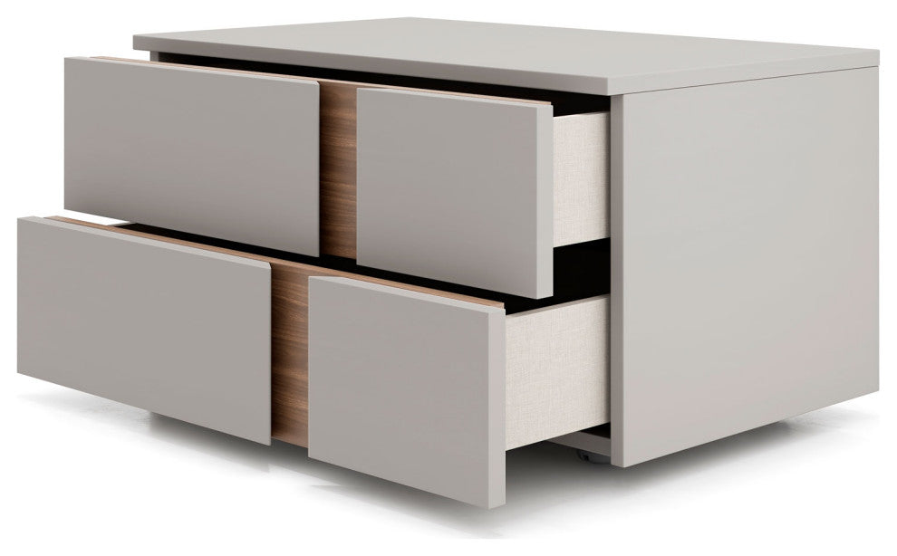 Sierra Nightstand Chateau Gray / Left-Facing