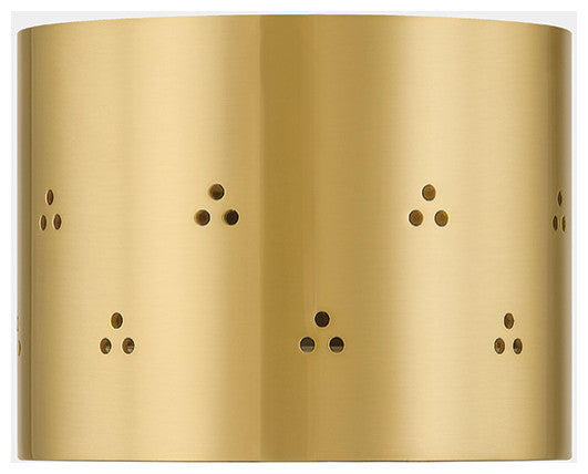 Hudson Valley Lighting Edisto Flush Mount By Cortney Bishop, Aged Brass