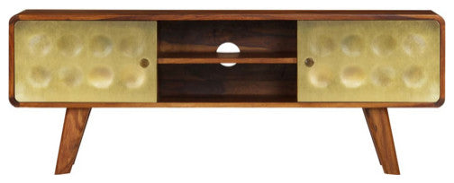 vidaXL TV Stand TV Unit Sideboard Home TV Console Unit Solid Sheesham Wood
