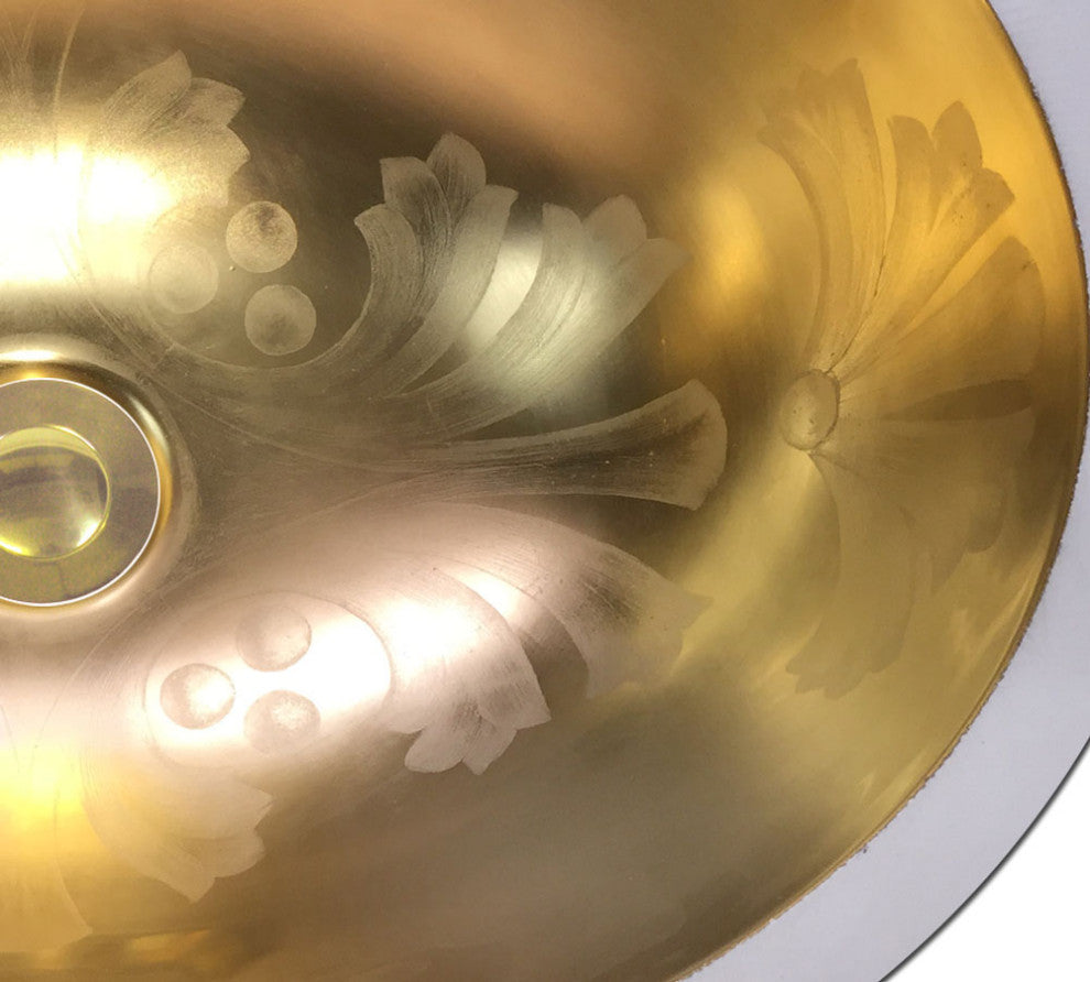 Hand Painted Sink "Mirage" Small Monaco Undermount Sink