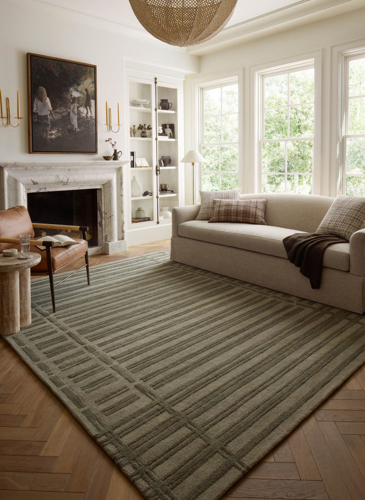 Chris Loves Julia x Loloi Bradley Sage / Olive 5''-0" x 7''-6" Area Rug
