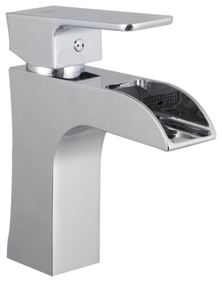 Ucore Single Hole Mount Bathroom Vanity Faucet, Chrome
