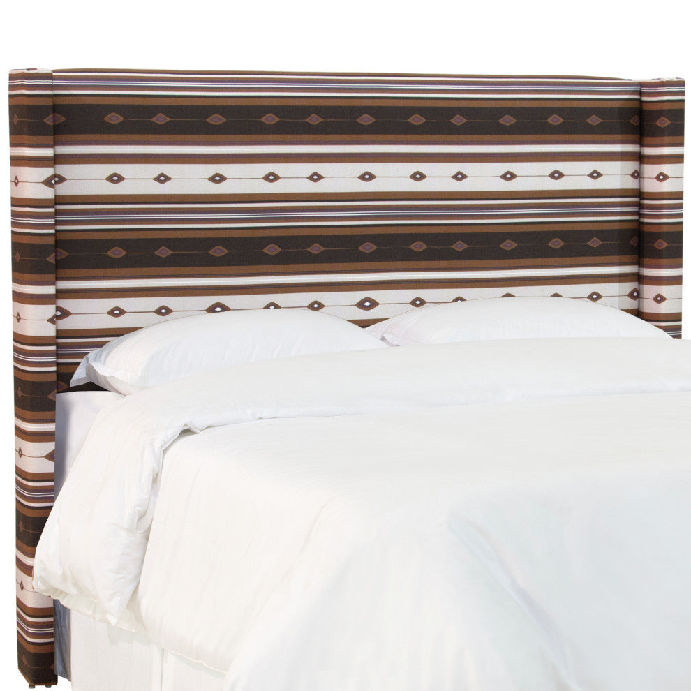 Twin Wingback Headboard, Lagos Saddle