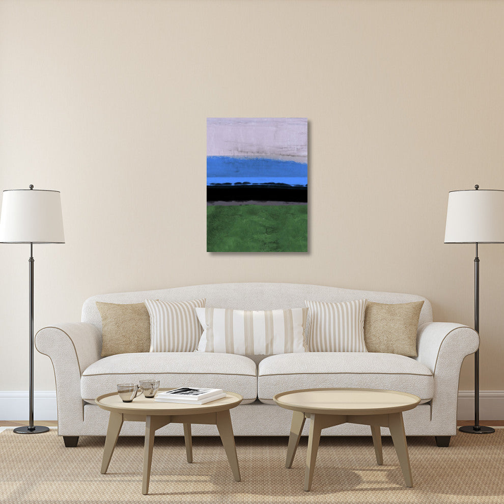 "Abstract Stripe Theme Blue" Fine Art Print