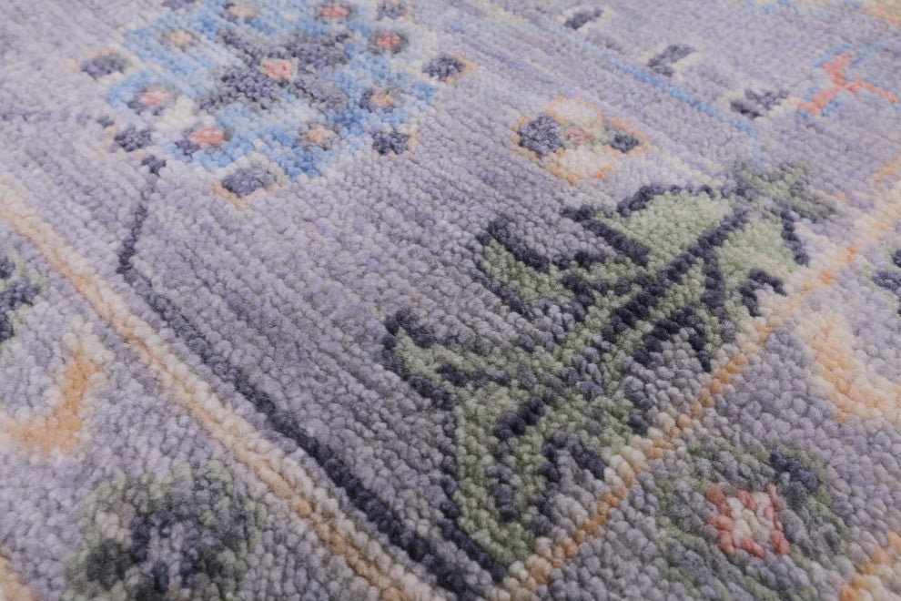 12' Square Turkish Oushak Handmade Wool Rug - Q13344