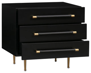Trident Nightstand, Black
