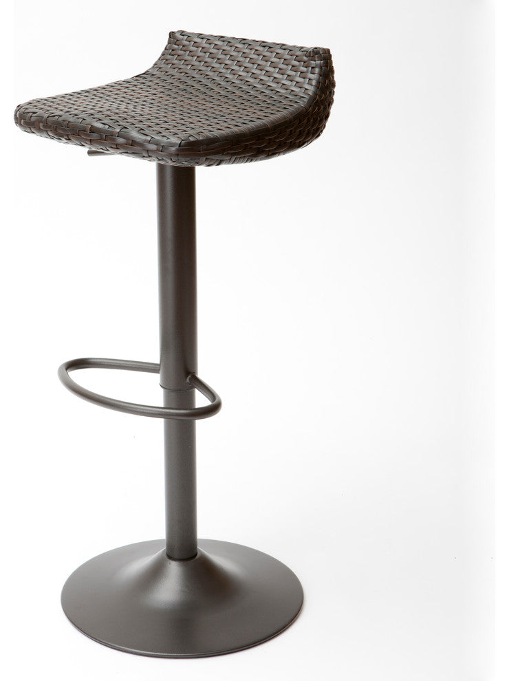 Deco Woven Outdoor Bar Stools (Indoor/Outdoor), Set of 2 by RST