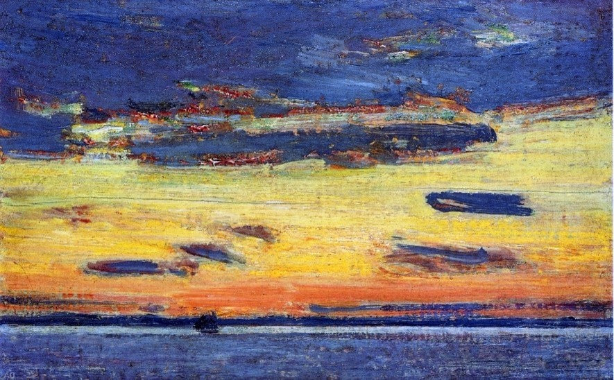 Frederick Childe Hassam Sunset on the Sea Wall Decal