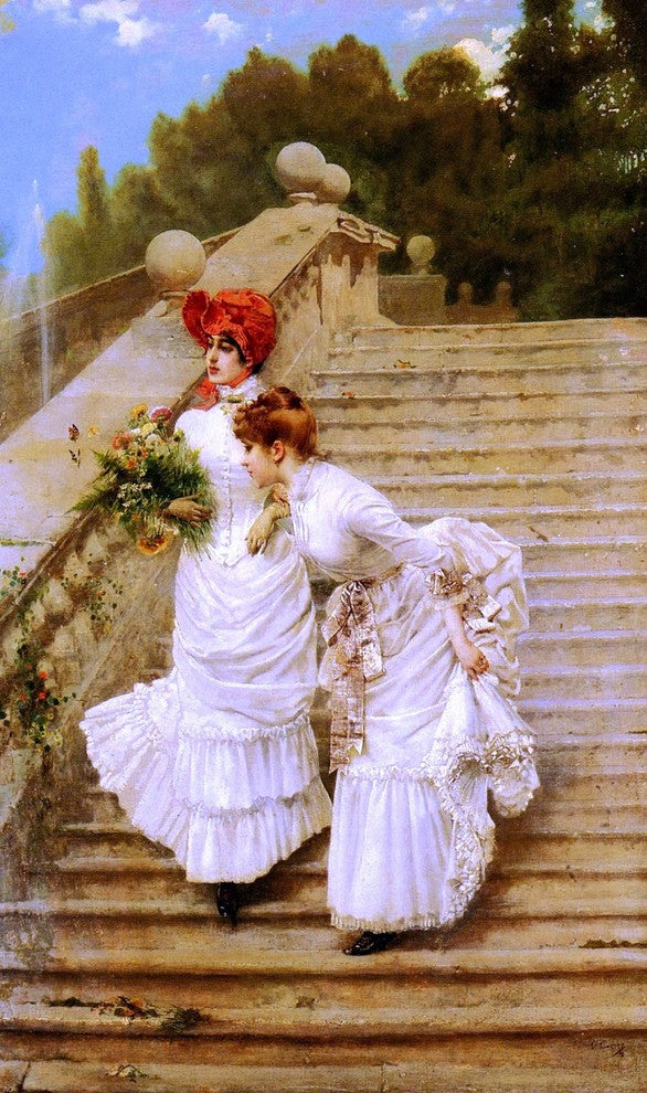 Vittorio Matteo Corcos The Rendezvous, 18"x27" Wall Decal