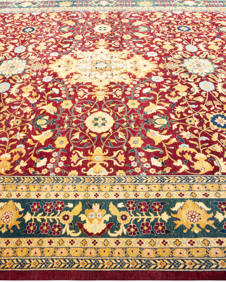 Mogul, One-of-a-Kind Hand-Knotted Area Rug, Red, 8' 2" x 10' 1"