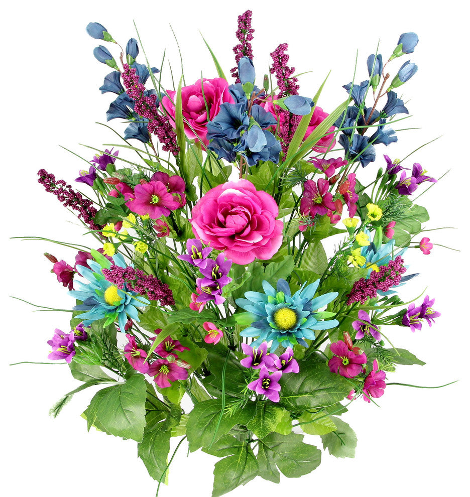 30 Stems Artificial Dahlia, Turquoise