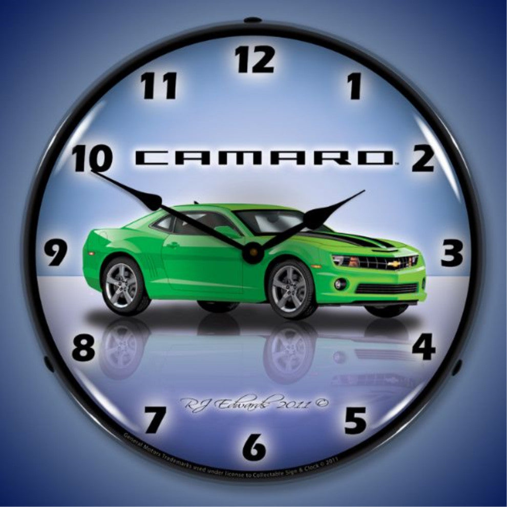 GMRE1108339 Camaro G5 Synergy Green Clock