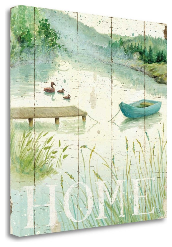 "Lakeside I" By Daphne Brissonnet, Giclee Print on Gallery Wrap Canvas