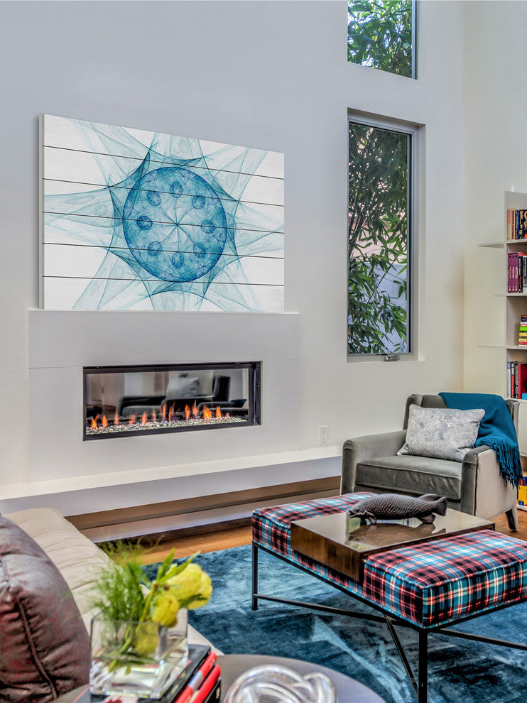 "Intimate Elegance" Painting Print on White Wood