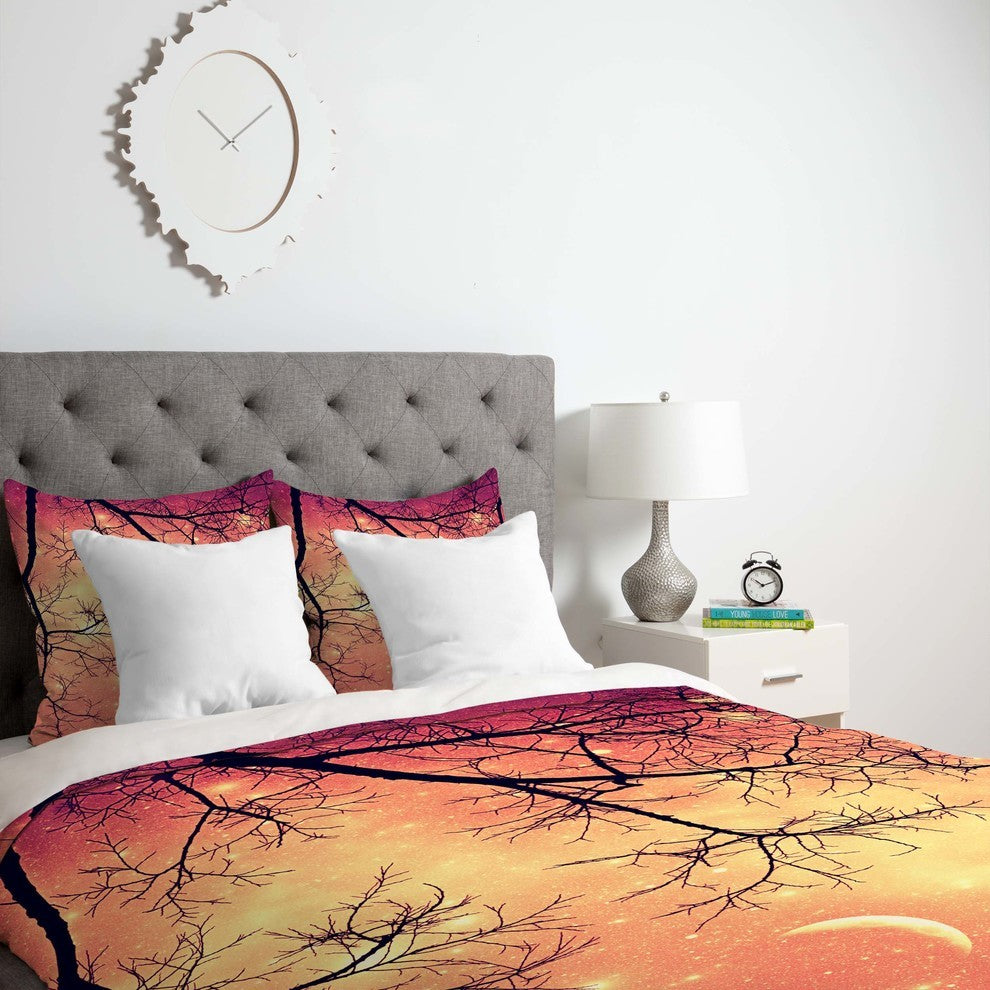 Deny Designs Shannon Clark Twinkley Pink Duvet Cover - Lightweight
