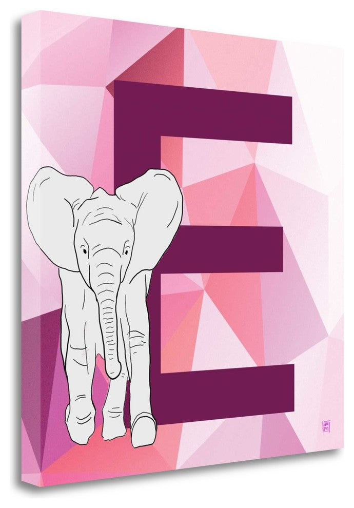 "E" By Aubree Perrenoud, Giclee Print on Gallery Wrap Canvas, Ready to Hang