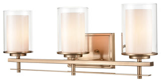 Huderson Collection 3-Light 23" Modern Gold Bathroom Vanity Light