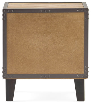 GDF Studio Glendora Solid Wood Single Drawer End Table Nightstand, Natural Stain