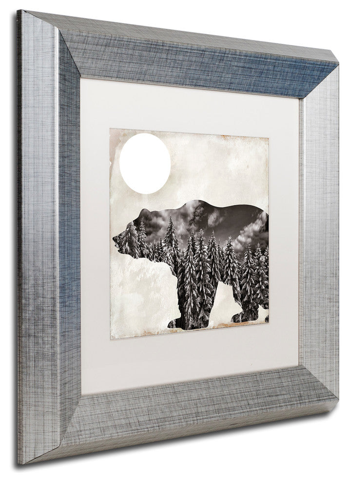 Color Bakery 'Going Wild VI' Matted Framed Art, Silver Frame, White Mat, 11x11