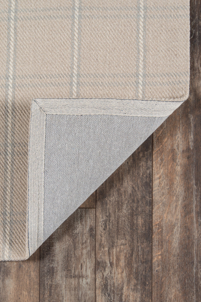 Erin Gates by Momeni Marlborough Dover Hand Woven Wool Area Rug, Beige, 8'x10'