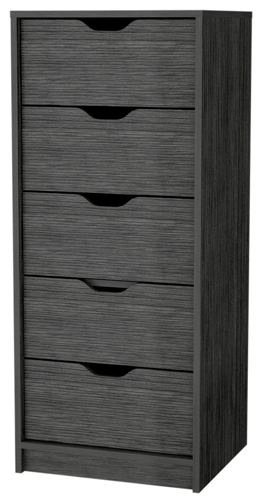 Dillon 5 Narrow Drawer Dresser, Tall Chest of Drawers