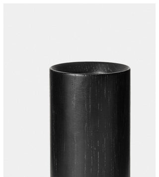 Blackened Oak Knuckle Table Lamp With Oval