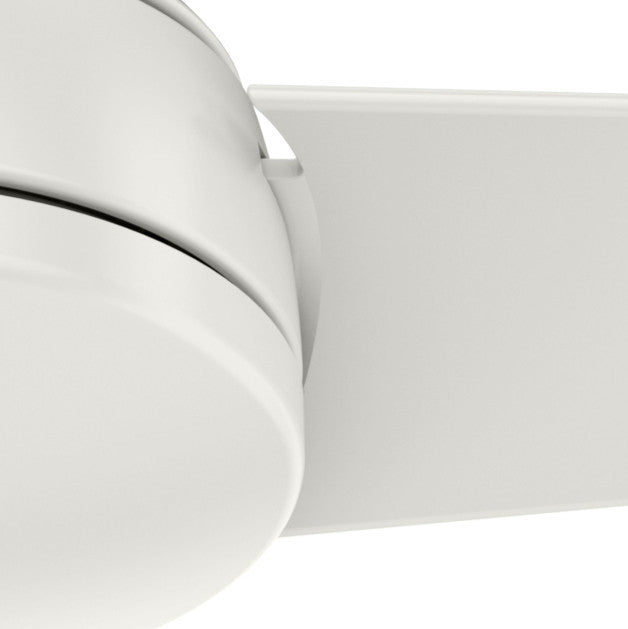 Hunter 52" Trimaran Fresh White Wet Rated Ceiling Fan With Wall Control