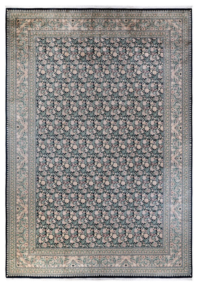 Mogul, One-of-a-Kind Hand-Knotted Area Rug Black, 12' 2" x 17' 5"