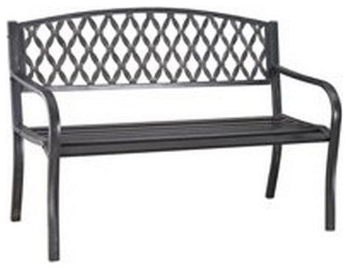 Soundbest Park Bench, Steel, Antique Bronze