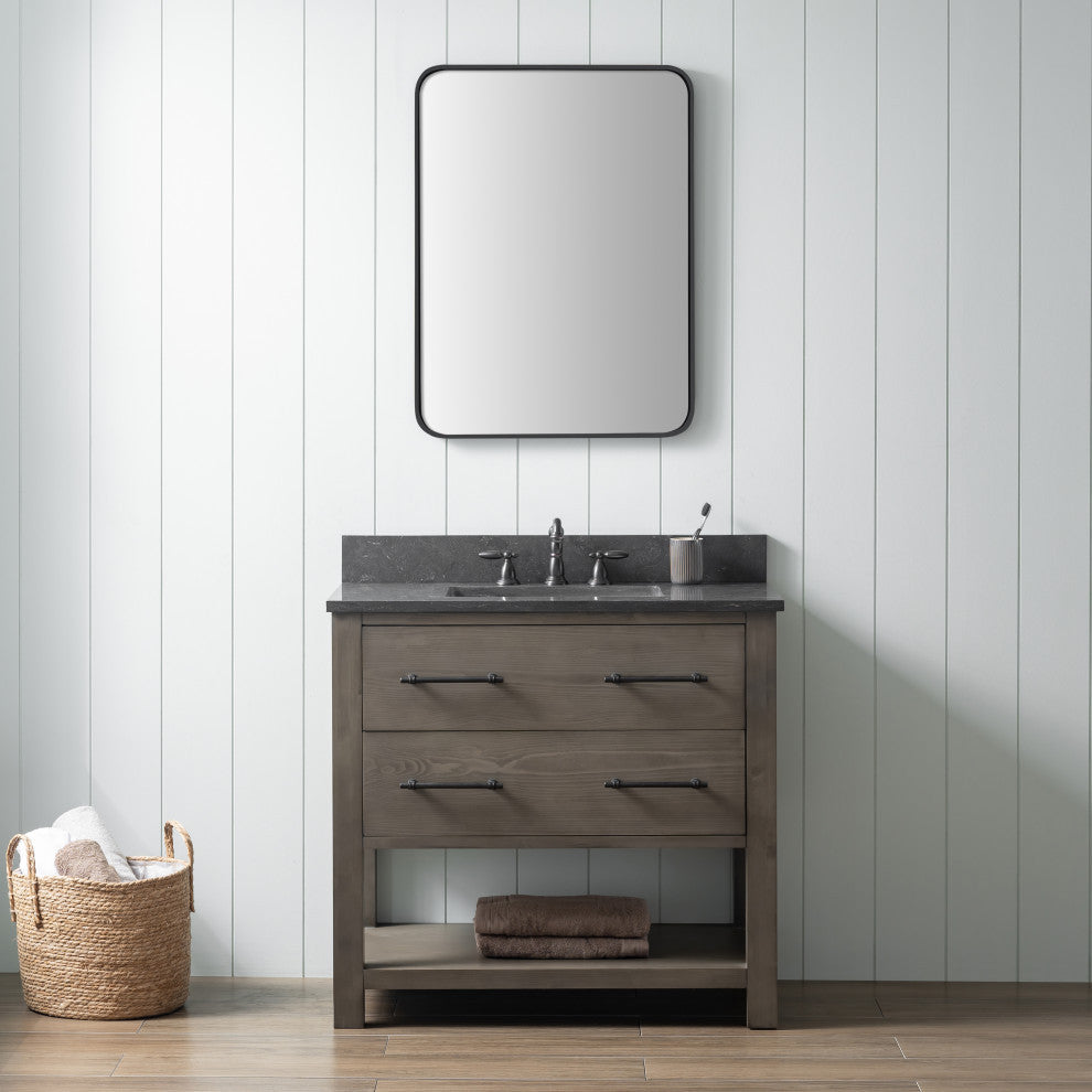 Windwood 36" Bathroom Vanity, Smoke Gray
