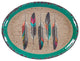 Feather Design Melamine Serving Platter