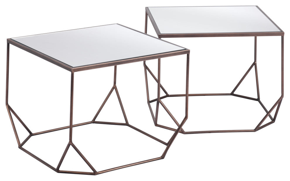 Arzon Coffee Table Set (2-Piece) Bronze