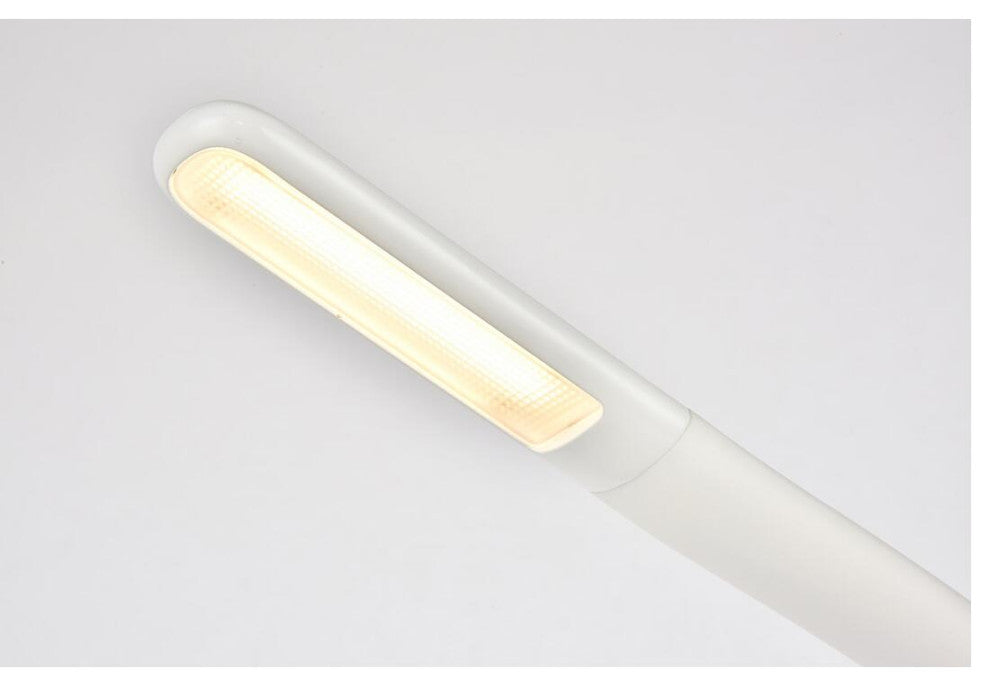 Illumen Collection 1-Light Glossy Frosted White Finish Led Desk Lamp