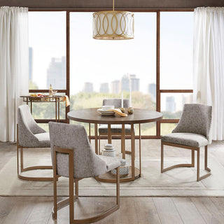 Madison Park Dining Chairs Transitional Modern Side Chairs, Set of 2, Grey, Dining Chair