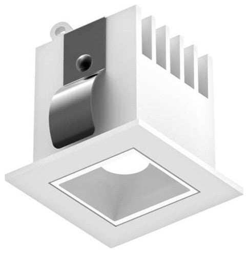 1 Light Single Microspot LED Recessed Down Light, White