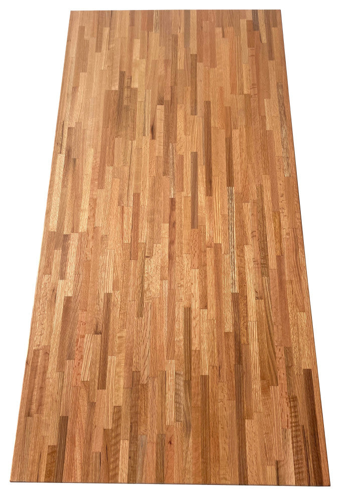 Custom Edge Grain Butcher Block Table Top, Workbench, Desk Top, Red Oak, 36"x72"