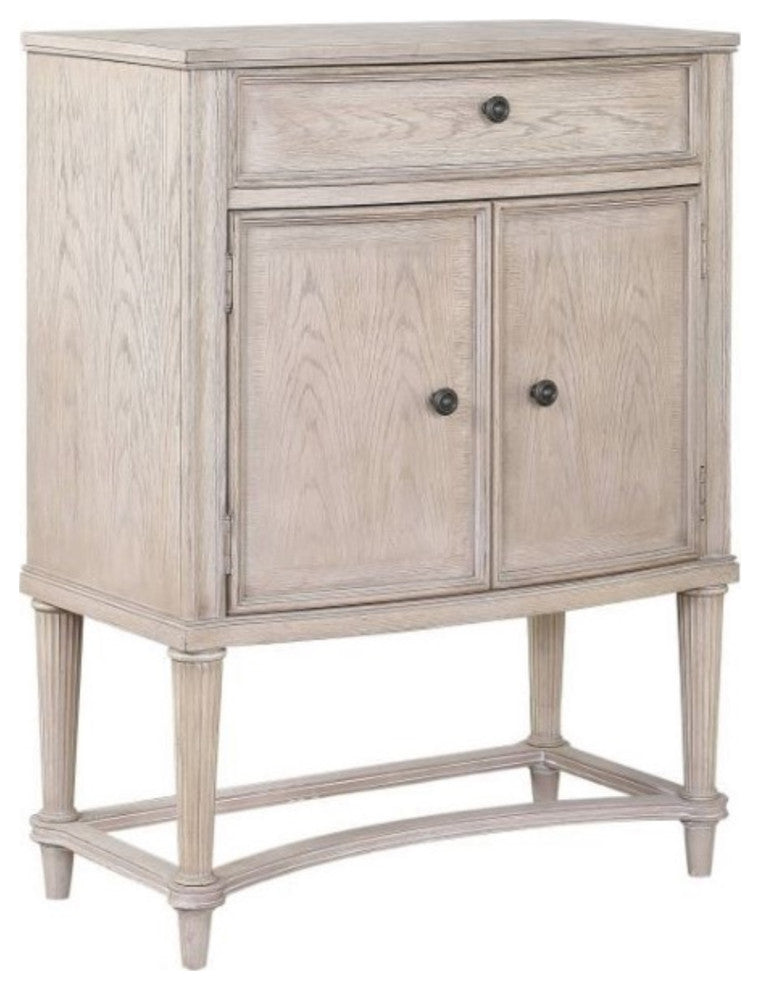 Acme Wynsor Wine Cabinet Antique Champagne