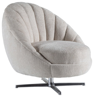 Lucille Swivel Chair Polished Chrome Base