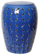Lattice Stool/Table, Blue14X20"H