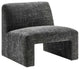 Amita Chenille Upholstered Accent Chair - Carbon Black