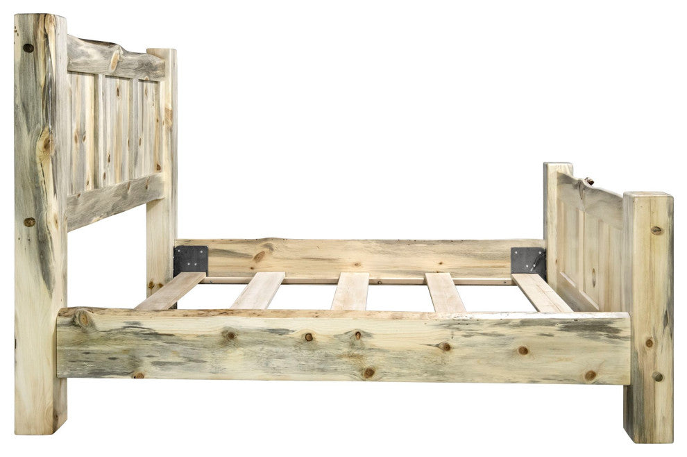 Big Sky Collection Live Edge Panel Bed, Twin, Natural