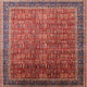 Ahgly Company Indoor Square Mid-Century Modern Area Rugs, 3' Square
