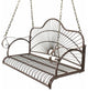 Metal Hanging Patio Porch Swing Bench Chairs Seat Metal With Chains and Arm