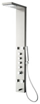 Fresca Verona Stainless Steel, Brushed Silver Thermostatic Shower Massage Panel