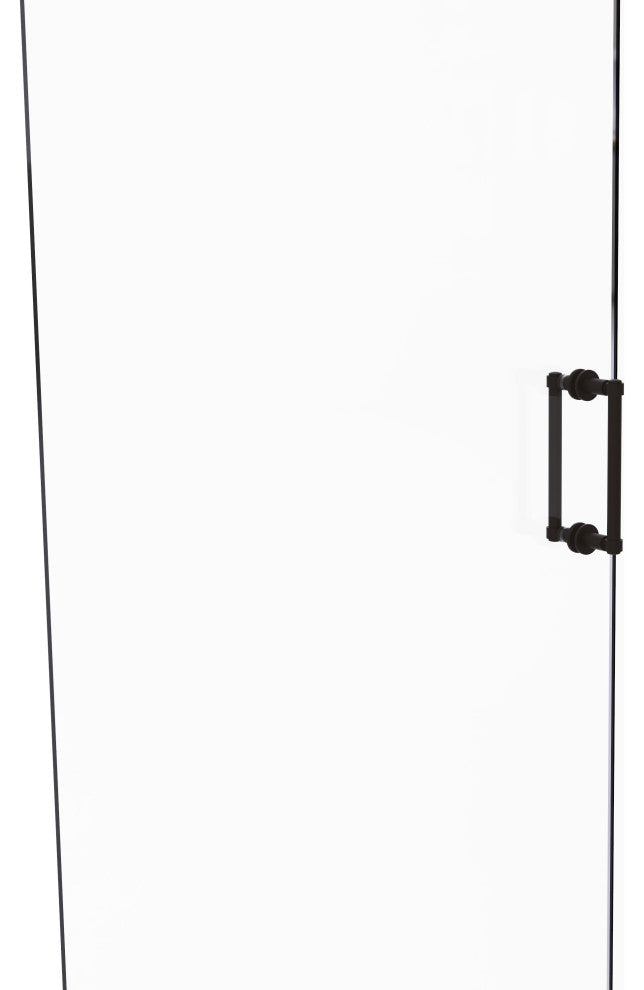 Contemporary 8" Back to Back Shower Door Pull, Oil Rubbed Bronze