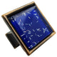 Navy Blue Iridescent Comet Crystal Glass Oil Rubbed Bronze Madison Classic Knob