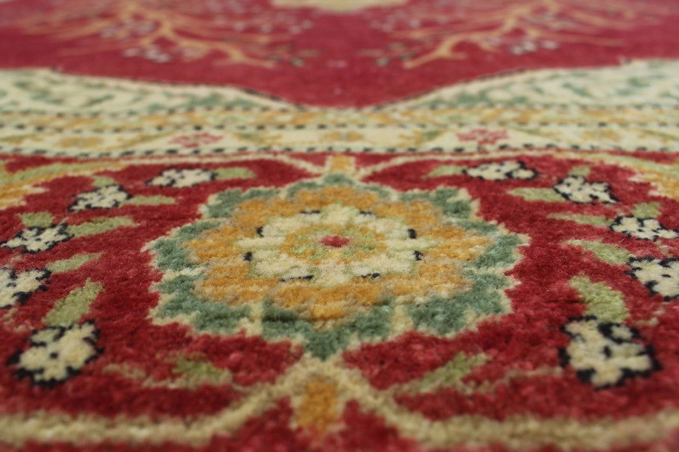 Turkish-Knotted Ankara Mylah Rust Rug 6'2"x9'2"